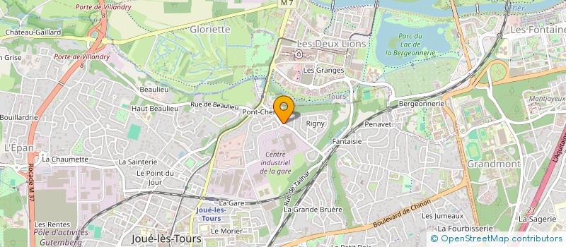 localisation de l'entreprise MADAME SANDRINE RENARD  JOUE-LES-TOURS