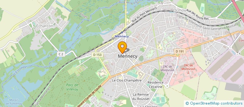 localisation de l'entreprise MADAME SANDRINE REUGE à MENNECY