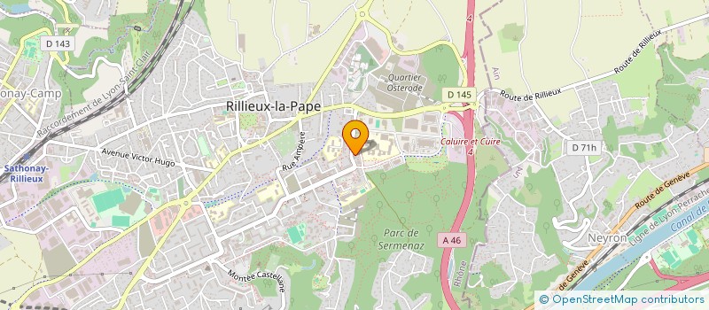 localisation de l'entreprise MADAME SANDRINE REY  SATHONAY-CAMP