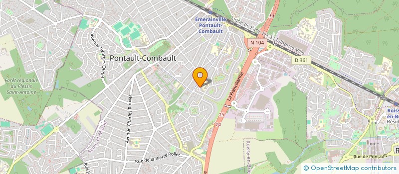 localisation de l'entreprise MADAME SANDRINE RIBEIRO à PONTAULT-COMBAULT