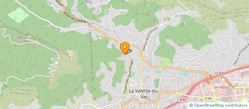 localisation de l'entreprise MADAME SANDRINE RIBERO  TOULON