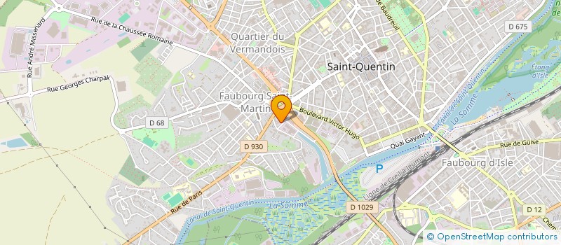 localisation de l'entreprise MADAME SANDRINE RICHET à SAINT-QUENTIN