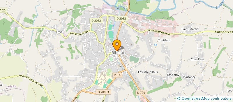 localisation de l'entreprise MADAME SANDRINE RIGAUD  RIBERAC