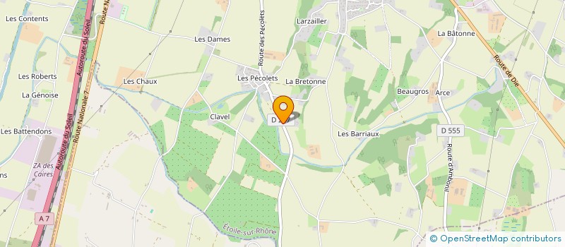 localisation de l'entreprise MADAME SANDRINE ROBERT  ETOILE-SUR-RHONE