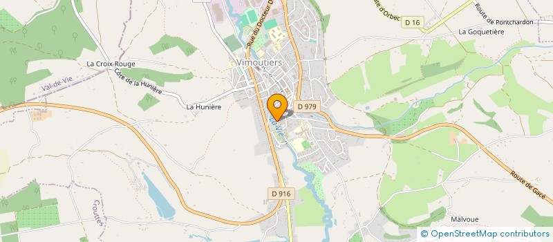 localisation de l'entreprise MADAME SANDRINE ROBIN à VIMOUTIERS