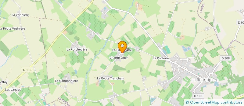 localisation de l'entreprise MADAME SANDRINE ROBINEAU à LA REGRIPPIERE