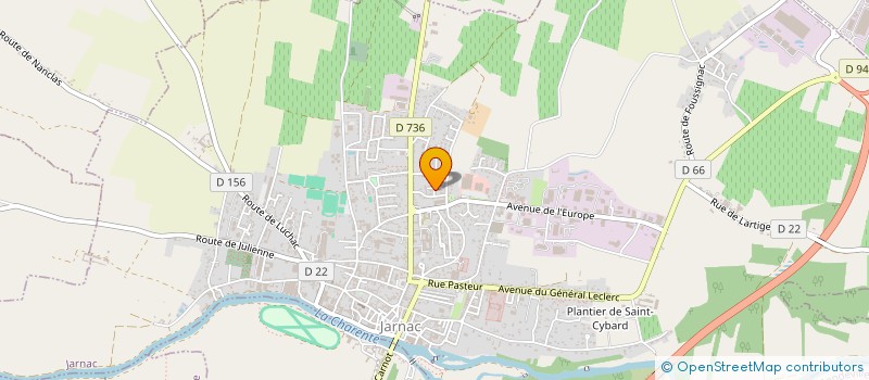 localisation de l'entreprise MADAME SANDRINE ROBLIN à JARNAC