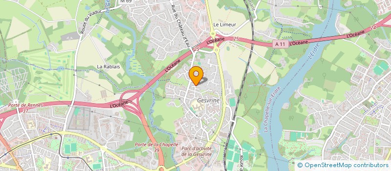 localisation de l'entreprise MADAME SANDRINE ROBUTTI  LA CHAPELLE-SUR-ERDRE