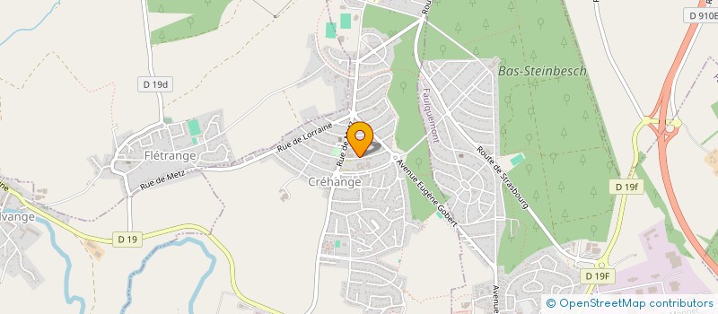 localisation de l'entreprise MADAME SANDRINE ROCH  CREHANGE