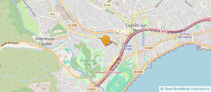 localisation de l'entreprise MADAME SANDRINE ROCHE à CAGNES SUR MER
