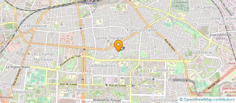 localisation de l'entreprise MADAME SANDRINE ROCHES  RENNES