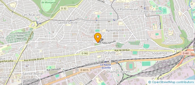 localisation de l'entreprise MADAME SANDRINE RODET  LE HAVRE