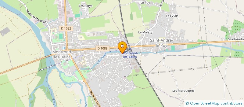 localisation de l'entreprise MADAME SANDRINE RODRIGUES  MONTROND-LES-BAINS