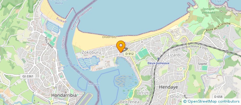 localisation de l'entreprise MADAME SANDRINE RODRIGUES  HENDAYE