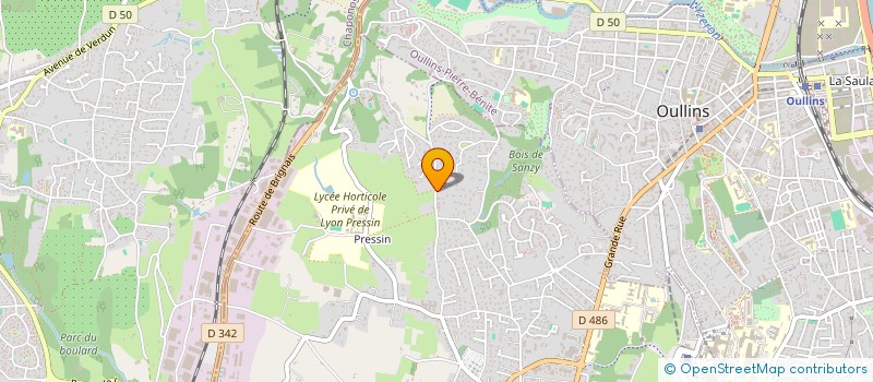 localisation de l'entreprise MADAME SANDRINE RODRIGUES  SAINT-GENIS-LAVAL