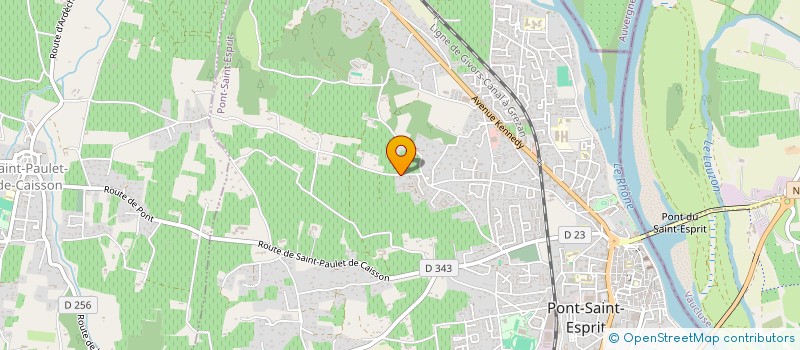 localisation de l'entreprise MADAME SANDRINE RODRIGUEZ  PONT-SAINT-ESPRIT