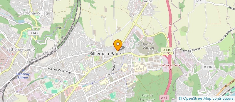 localisation de l'entreprise MADAME SANDRINE ROGER  RILLIEUX-LA-PAPE