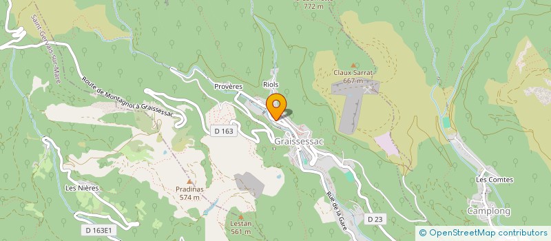 localisation de l'entreprise MADAME SANDRINE ROIG  GRAISSESSAC