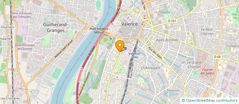 localisation de l'entreprise MADAME SANDRINE ROLL  VALENCE