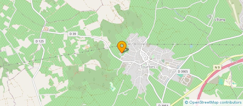 localisation de l'entreprise MADAME SANDRINE ROLLAND  TOURBES