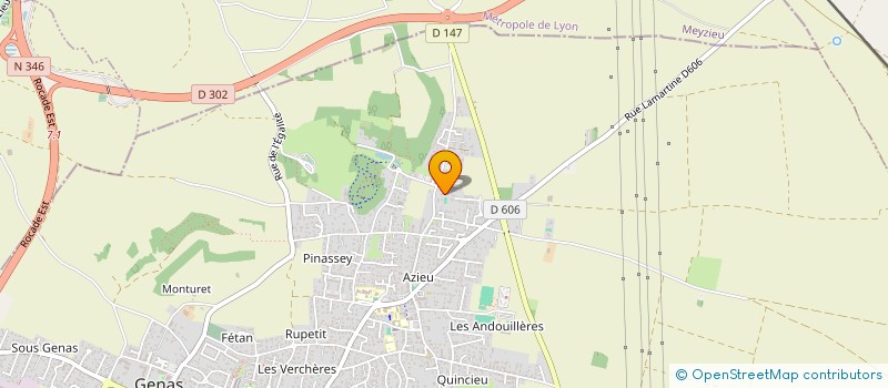 localisation de l'entreprise MADAME SANDRINE ROMAIN  GENAS