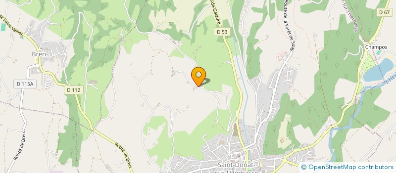 localisation de l'entreprise MADAME SANDRINE ROMANAT  SAINT-DONAT-SUR-L'HERBASSE