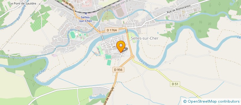 localisation de l'entreprise MADAME SANDRINE RONDEAU  SELLES-SUR-CHER