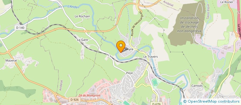 localisation de l'entreprise MADAME SANDRINE ROQUIER  SAINT-FLOUR
