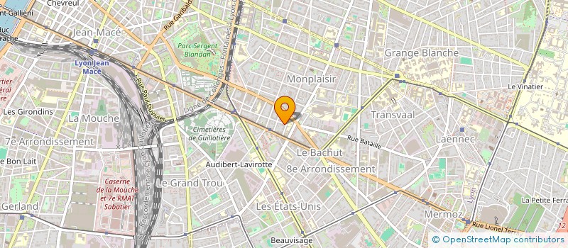 localisation de l'entreprise MADAME SANDRINE ROSELL à LYON