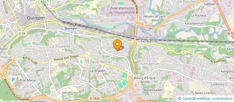 localisation de l'entreprise MADAME SANDRINE ROSEN à QUIMPER