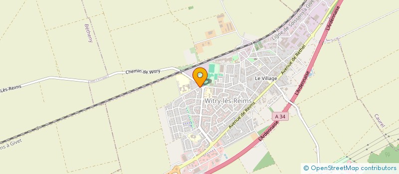 localisation de l'entreprise MADAME SANDRINE ROSSEL  WITRY-LES-REIMS