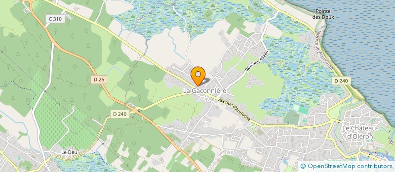 localisation de l'entreprise MADAME SANDRINE ROSSET  LE CHATEAU-D'OLERON