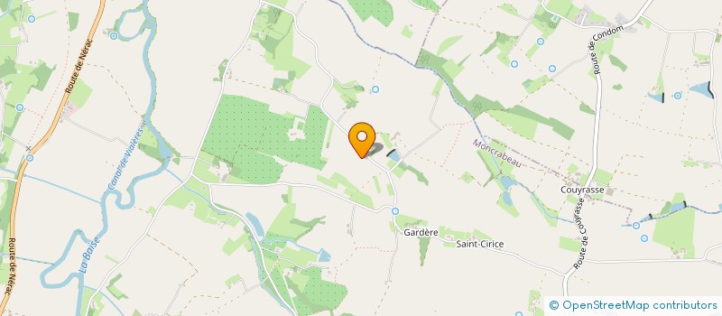 localisation de l'entreprise MADAME SANDRINE ROSSI  MONCRABEAU