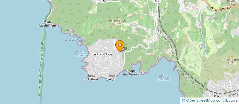 localisation de l'entreprise MADAME SANDRINE ROSSI FORNELLI à SAINT-CYR-SUR-MER