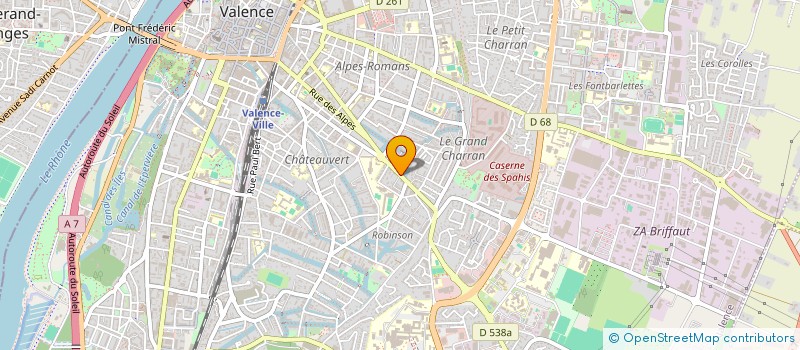 localisation de l'entreprise MADAME SANDRINE ROSSIGNOL  VALENCE