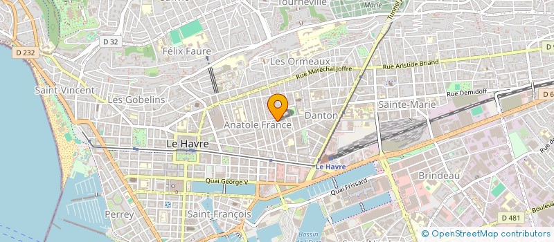 localisation de l'entreprise MADAME SANDRINE ROUDIER à LE HAVRE