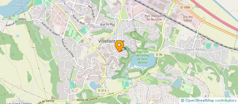 localisation de l'entreprise MADAME SANDRINE ROUGE  VILLEFONTAINE