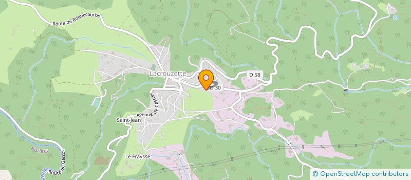 localisation de l'entreprise MADAME SANDRINE ROUQUETTE  LACROUZETTE