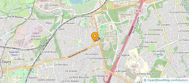 localisation de l'entreprise MADAME SANDRINE ROUSSEAU  JOUE-LES-TOURS