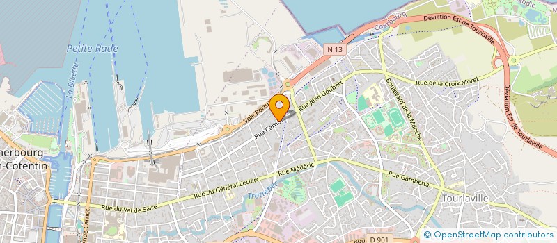 localisation de l'entreprise MADAME SANDRINE ROUSSEL  CHERBOURG-EN-COTENTIN