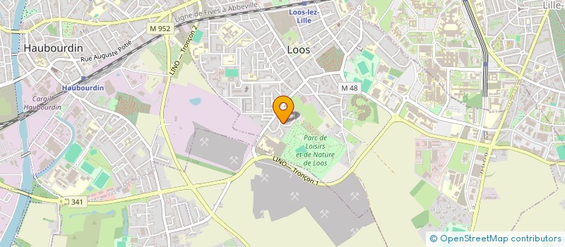 localisation de l'entreprise MADAME SANDRINE ROUSSEL  LOOS