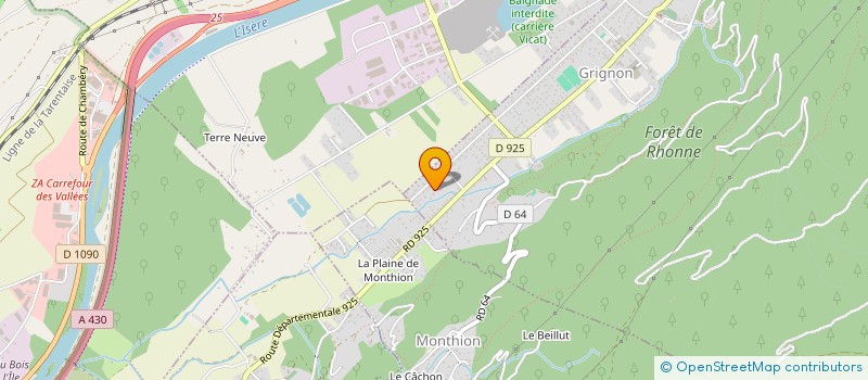 localisation de l'entreprise MADAME SANDRINE ROUVIERE  ALBERTVILLE