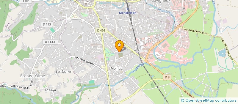 localisation de l'entreprise MADAME SANDRINE ROUX  MONTBRISON