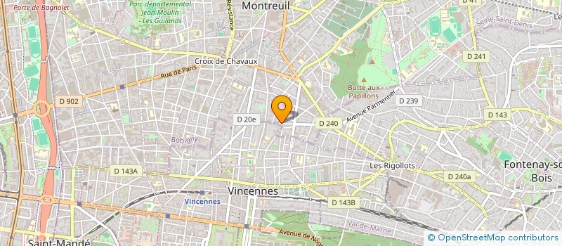 localisation de l'entreprise MADAME SANDRINE ROUXEL à MONTREUIL