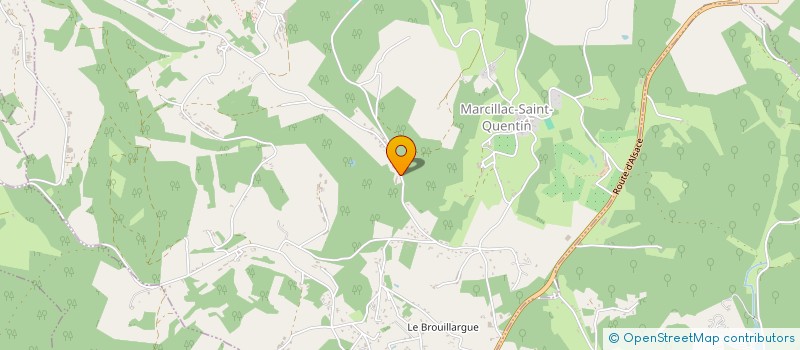 localisation de l'entreprise MADAME SANDRINE ROUZADE  MARCILLAC-SAINT-QUENTIN