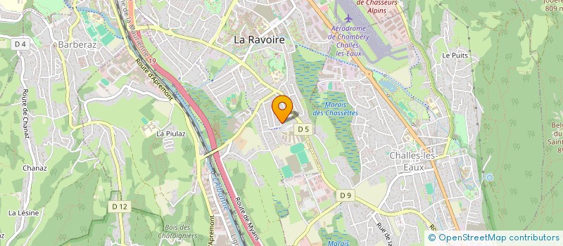 localisation de l'entreprise MADAME SANDRINE RUGGERI à LA RAVOIRE