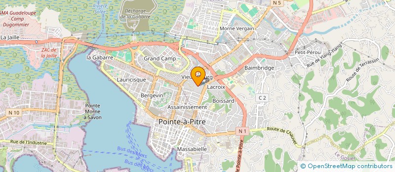 localisation de l'entreprise MADAME SANDRINE RULLE  LES ABYMES