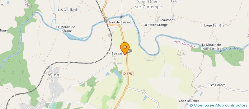 localisation de l'entreprise MADAME SANDRINE RUMEAU à PEYRAT-DE-BELLAC