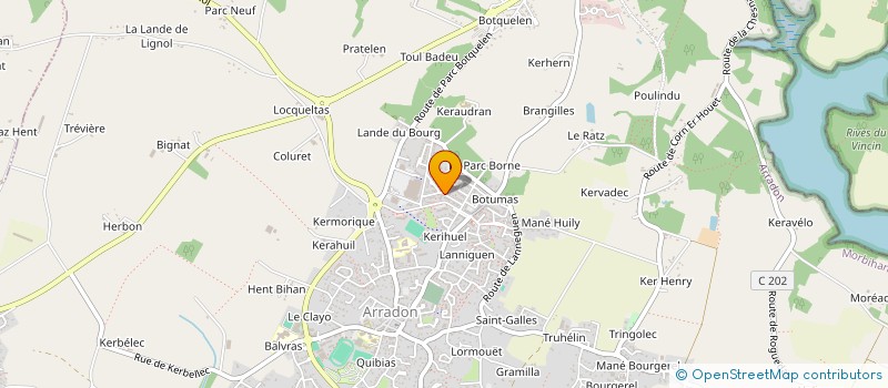 localisation de l'entreprise MADAME SANDRINE RUSSEIL  ARRADON