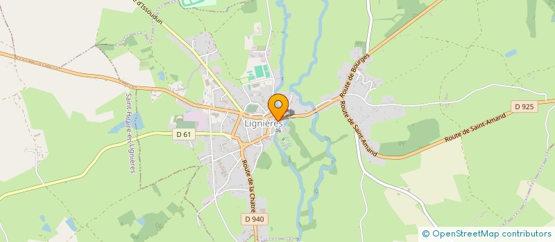 localisation de l'entreprise MADAME SANDRINE RUTHON  LIGNIERES